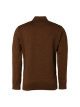 Pullover Half Zip 2 Coloured Melange | Caramel