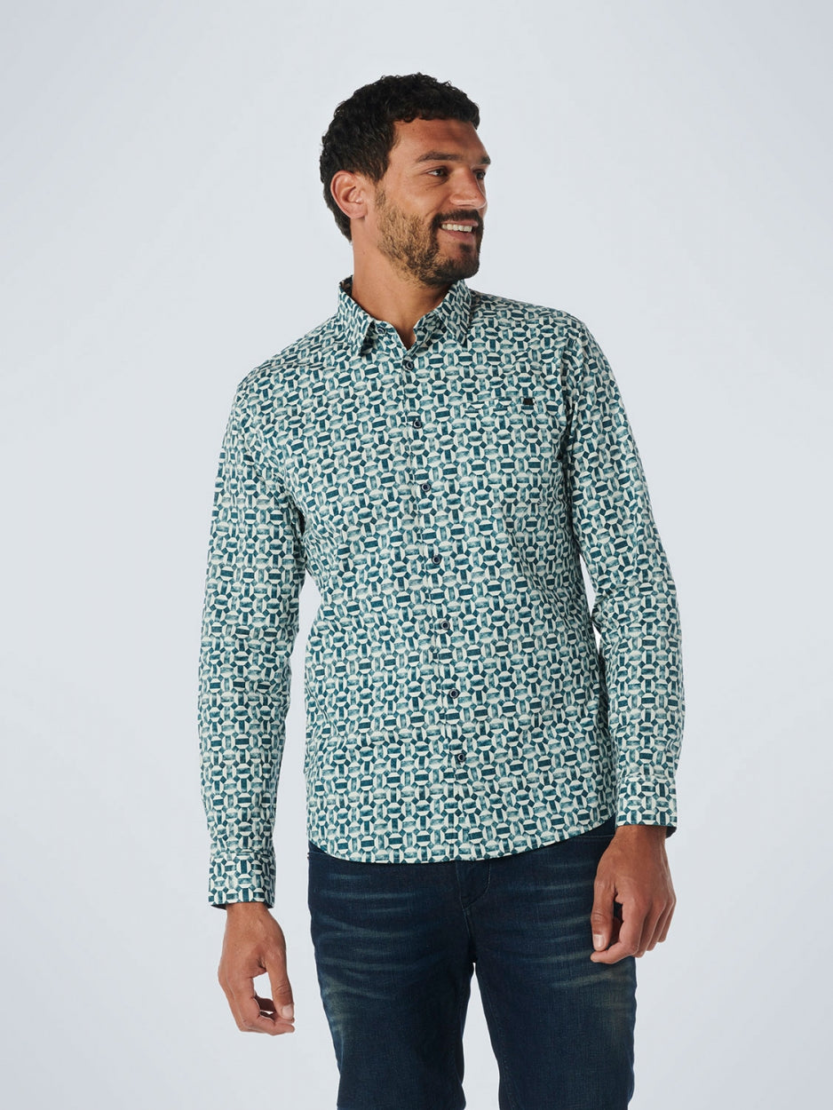 Shirt Stretch Allover Printed | Ocean