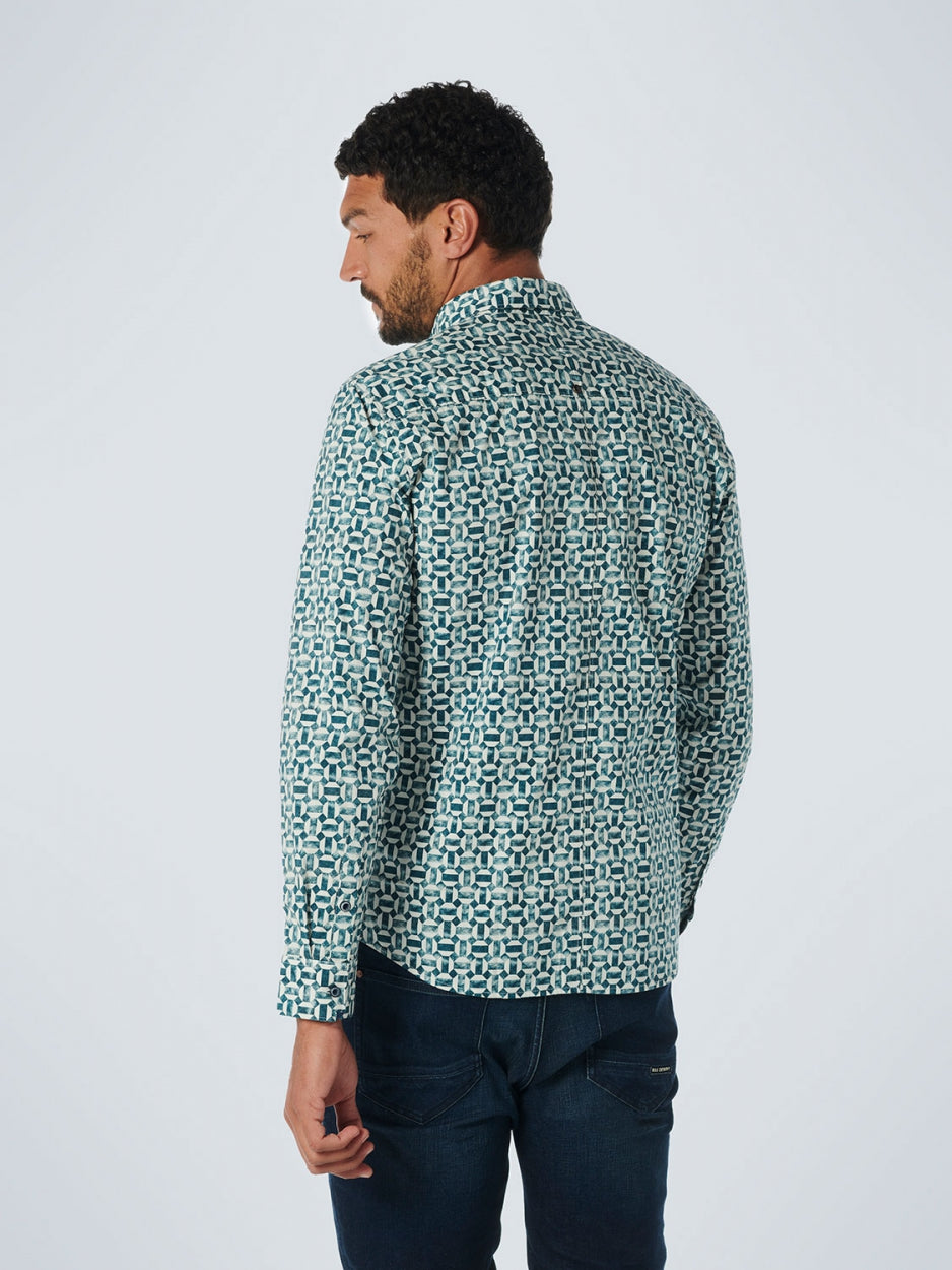 Shirt Stretch Allover Printed | Ocean