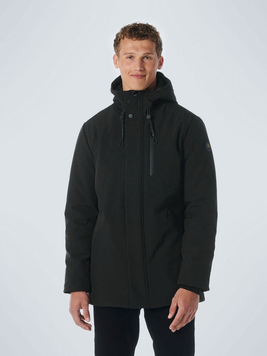 Alinta long length softshell jacket cheap black