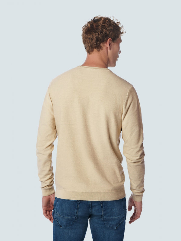 Pullover Crewneck Jacquard With Contrast Colour Inside | Light Seagreen
