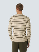 Pullover Crewneck Stripe | Cream