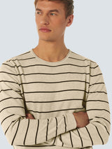 Pullover Crewneck Stripe | Cream
