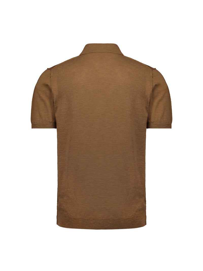 Modern Zip-Collar Shirt – Timeless Style | Brown