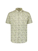 Short Sleeve Shirt with Graphic Pattern for Summery Looks | Lime