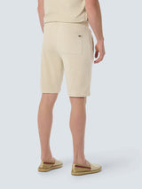 Soft Terry Short with Elastic Waistband and Drawstring | Cement
