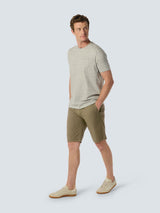 Leisure Short with Stretch and Elastic Band | Taupe