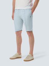 Relaxed Jersey Short with Elastic Waistband and Drawstring | Sky
