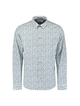 Printed stretch shirt | Seablue