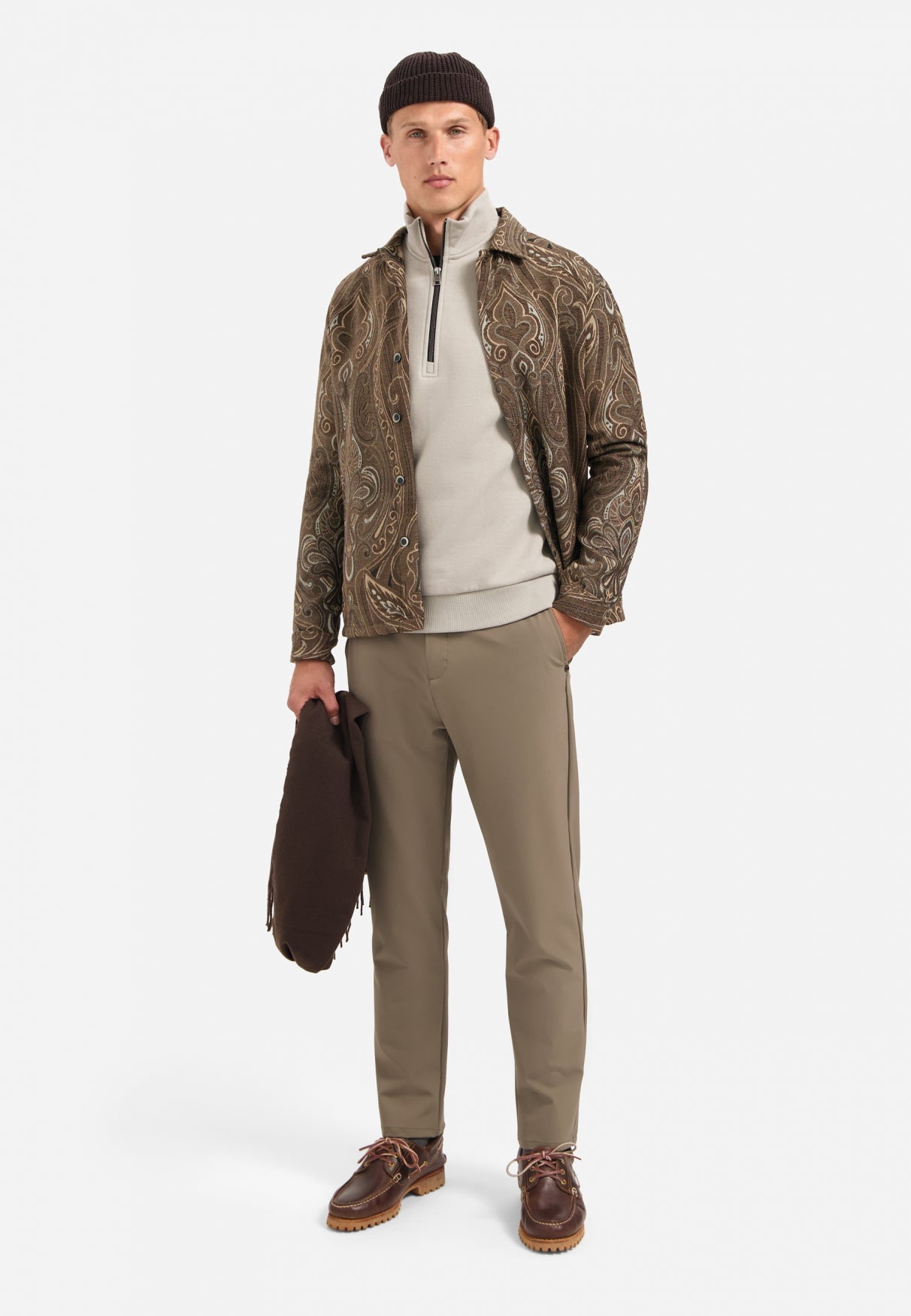 Half-Zip Sweater | Clay