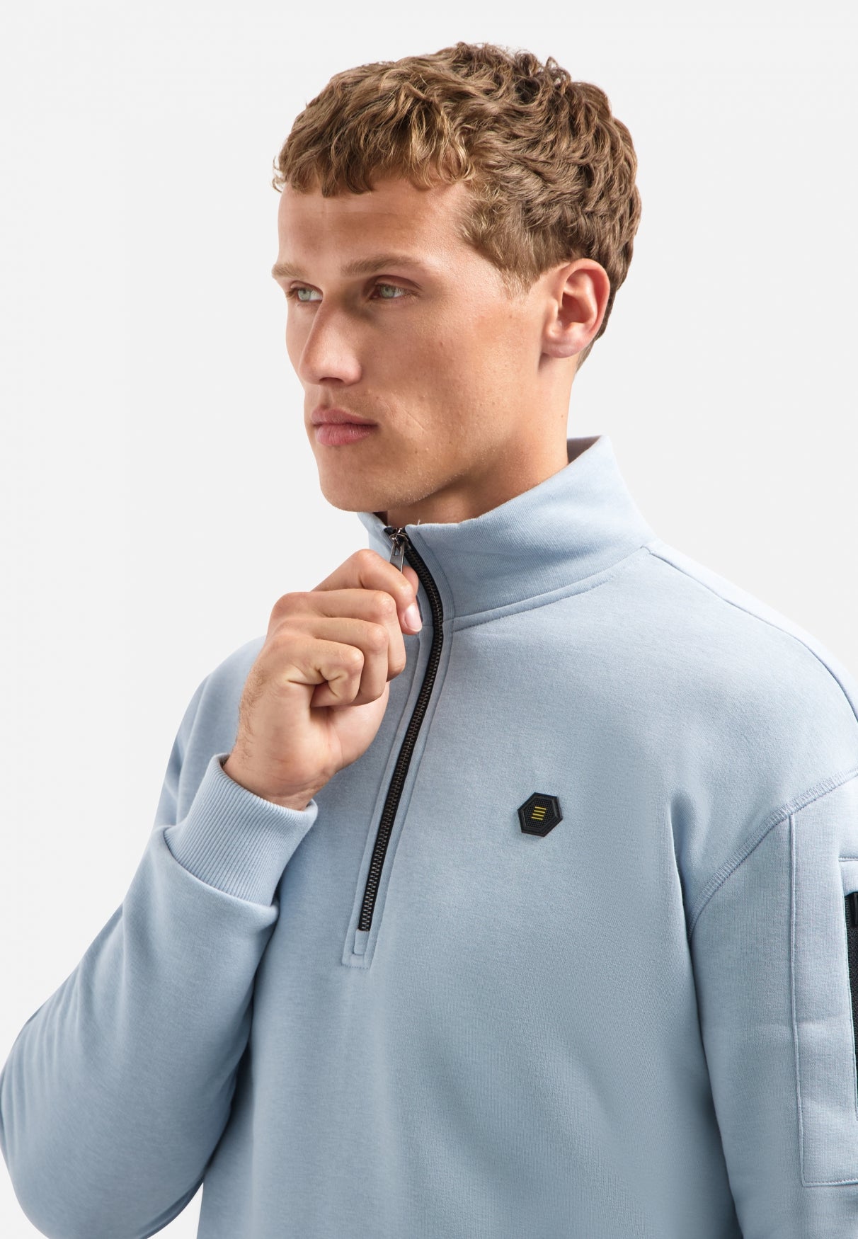Half-Zip Sweater | Dusty Blue