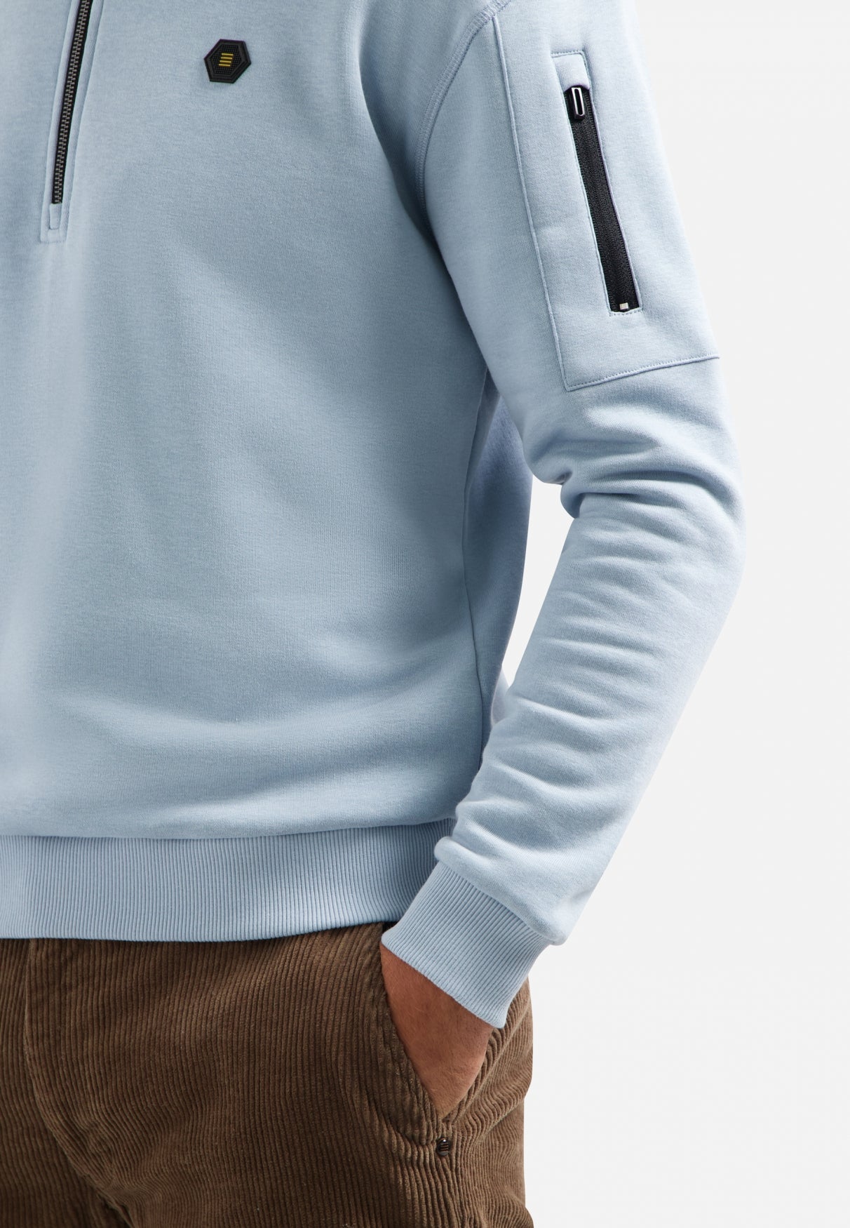 Half-Zip Sweater | Dusty Blue