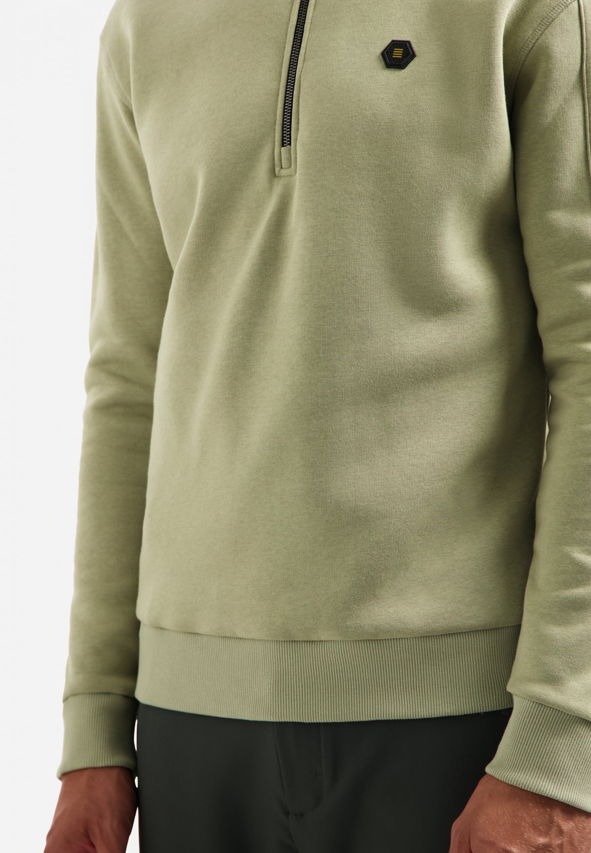 Half-Zip Sweater | Light Moss