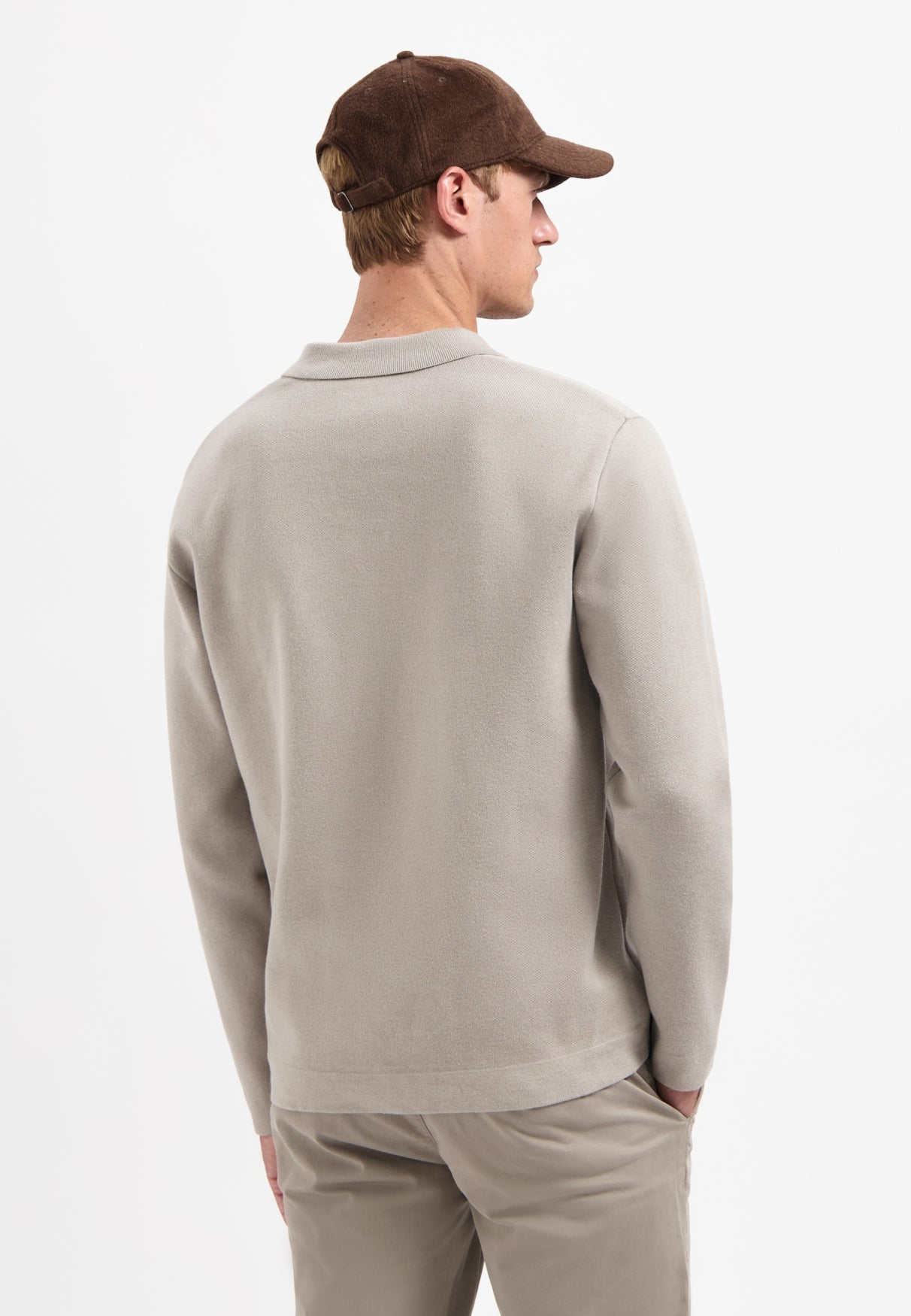 Heavy knit jumper | Clay