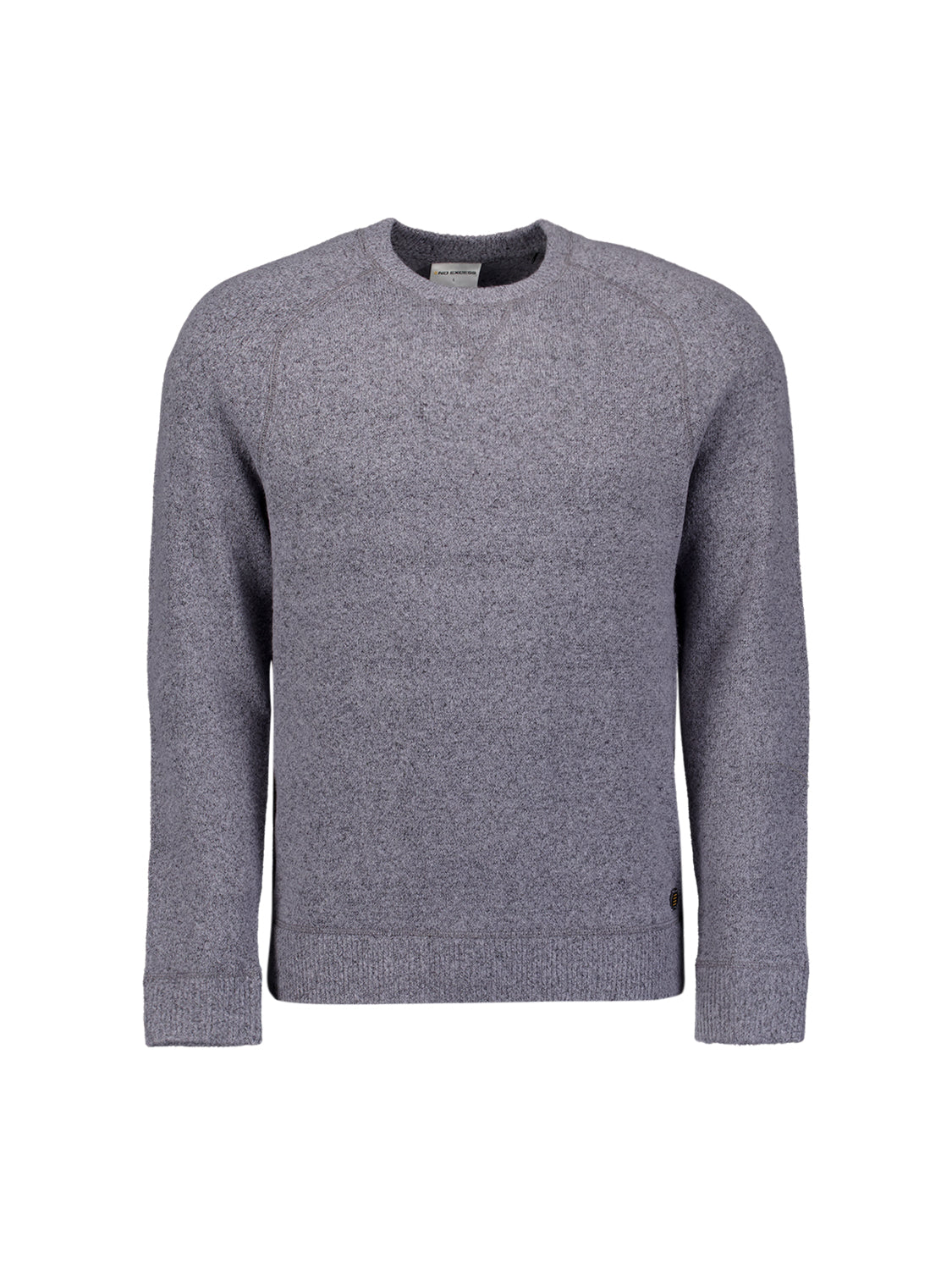 Melange wool jumper | Washed Blue