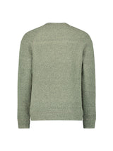Melange wool jumper | Light Moss