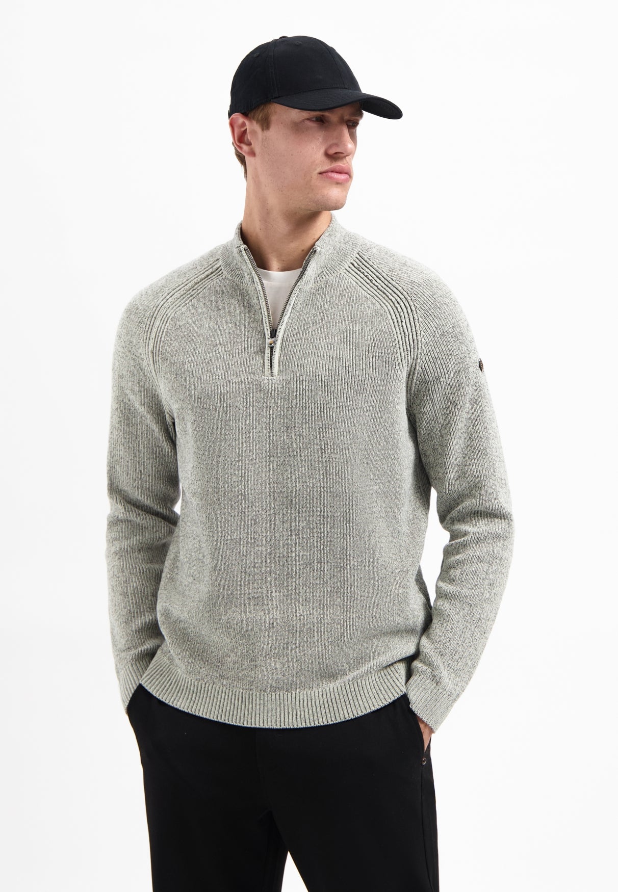 Half-zip melange jumper | Kit