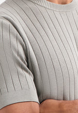 Knitted T-Shirt | Clay