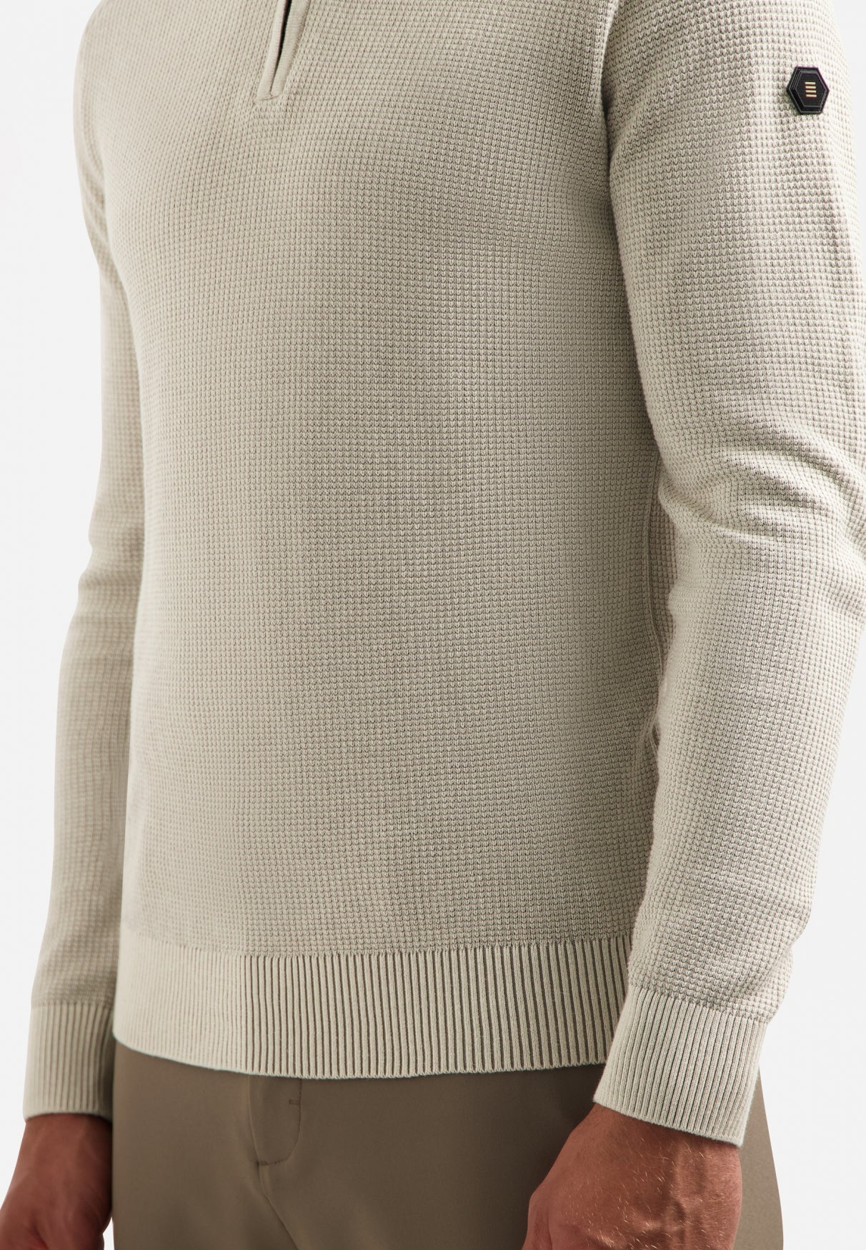 Textured half-zip jumper | Kit