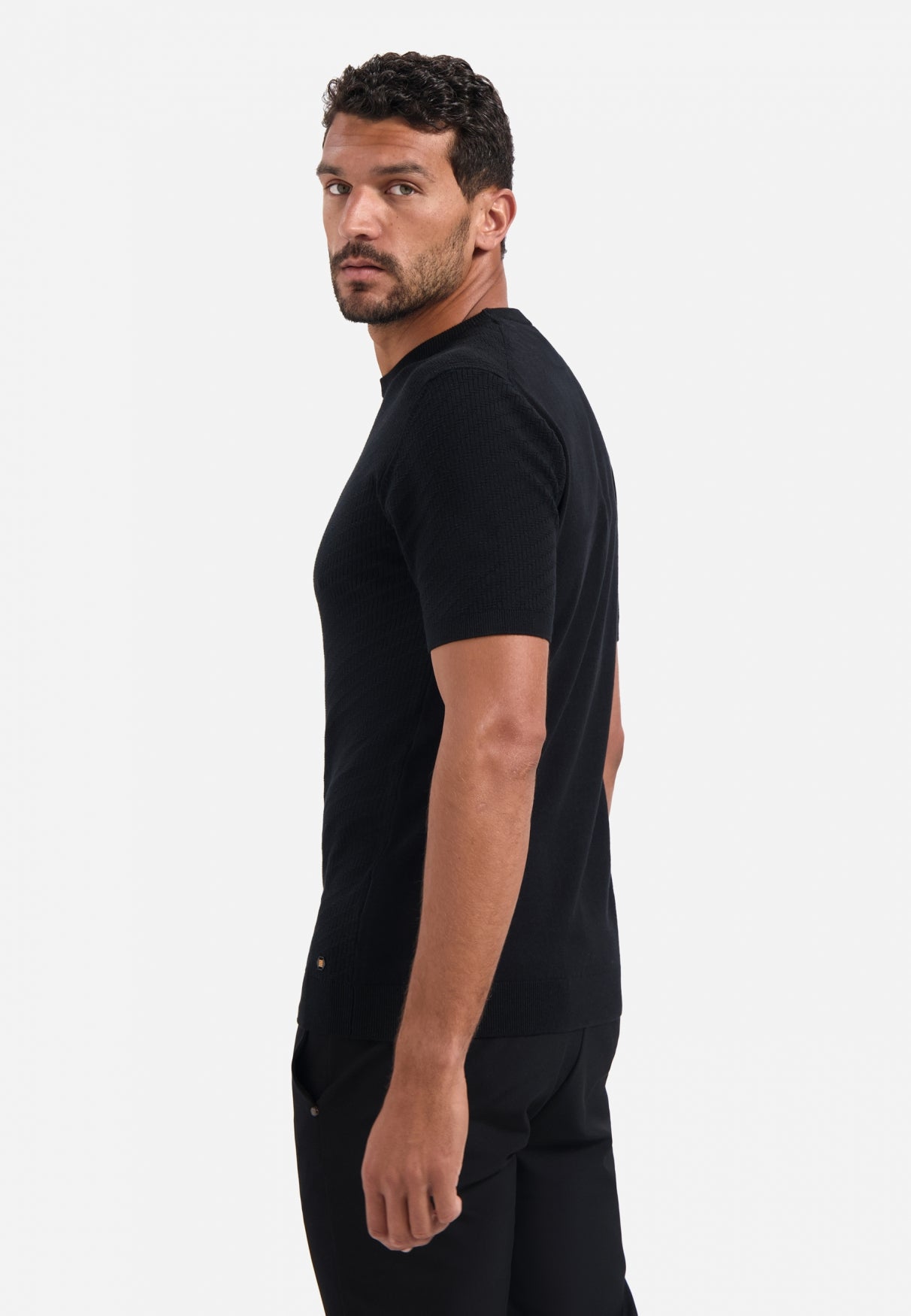 Knitted T-shirt | Black