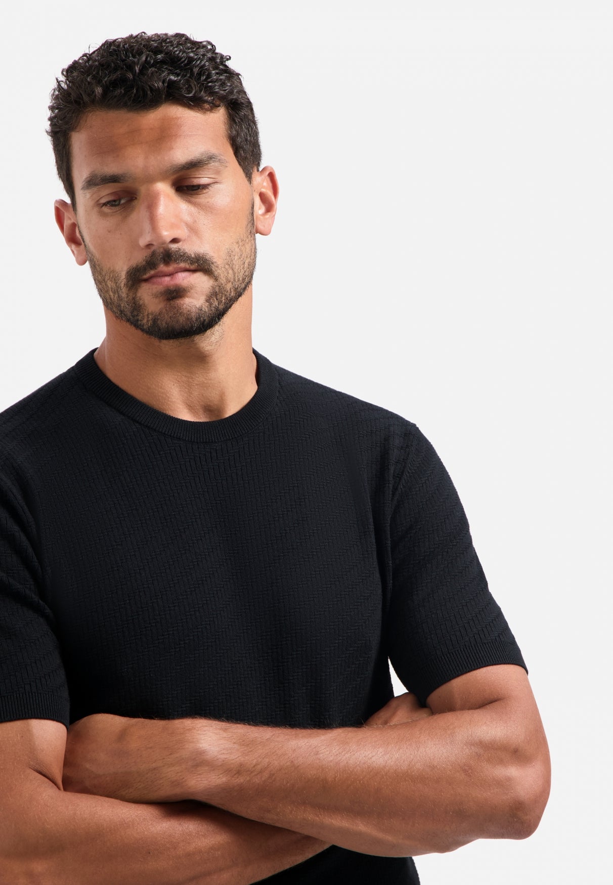 Knitted T-shirt | Black