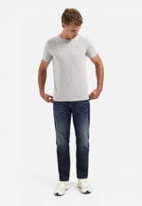 Crewneck T-shirt | Grey Melange