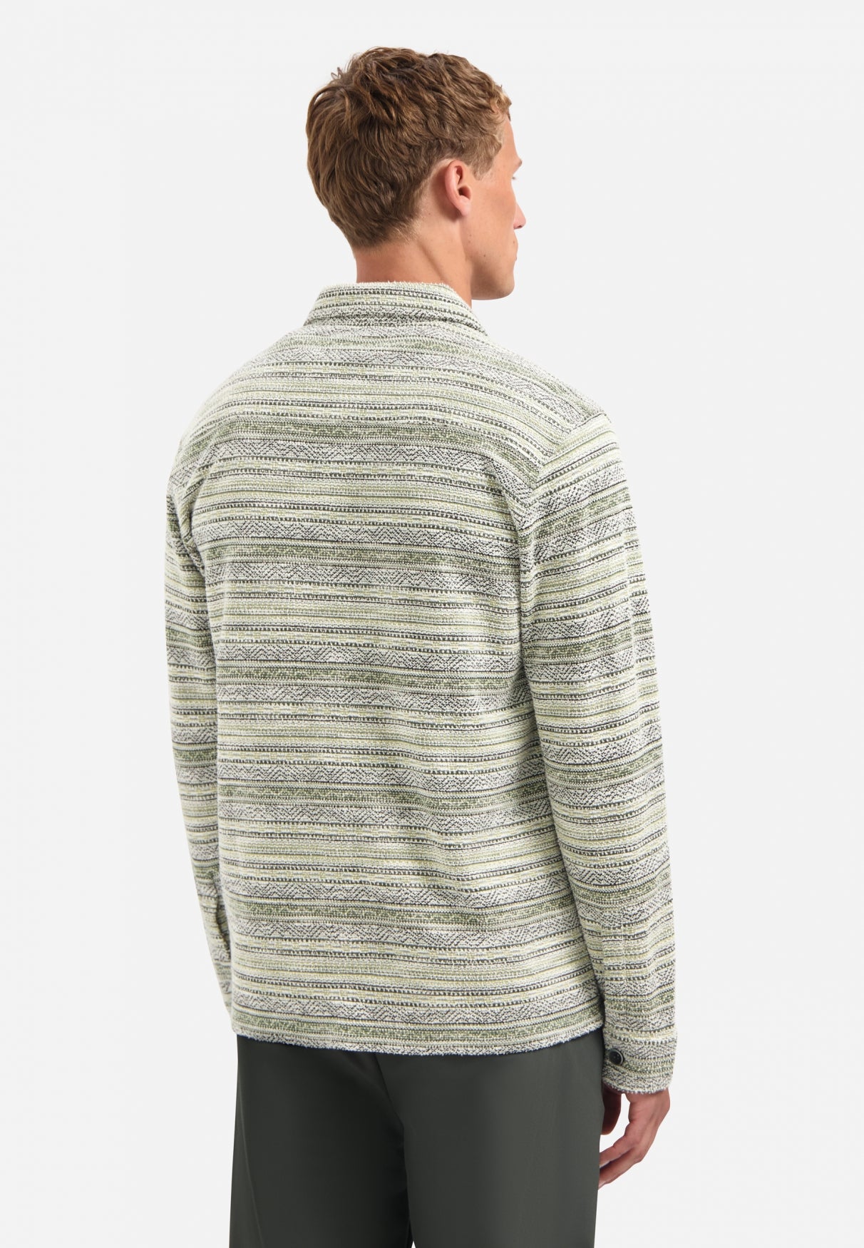 Knitted overshirt | Dark Green