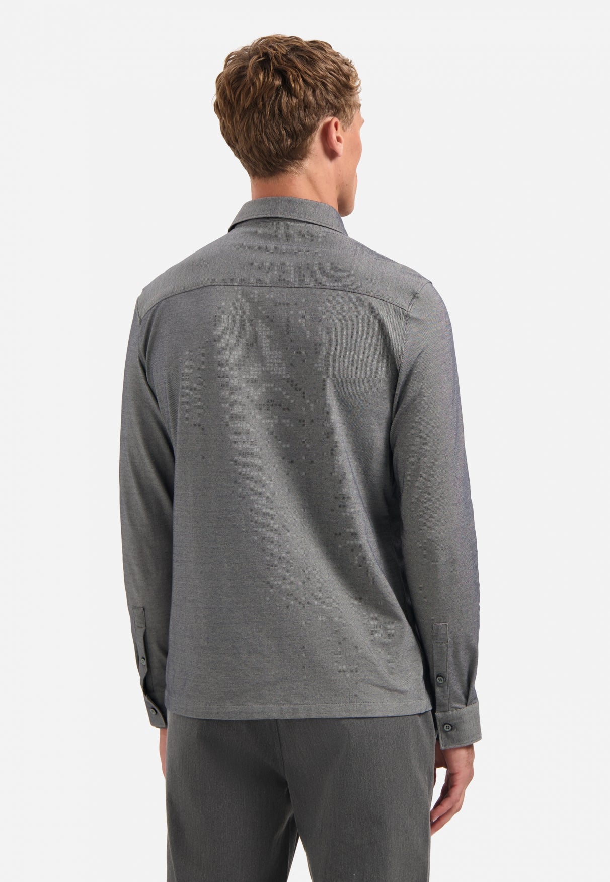 Melange jersey shirt | Dark Grey