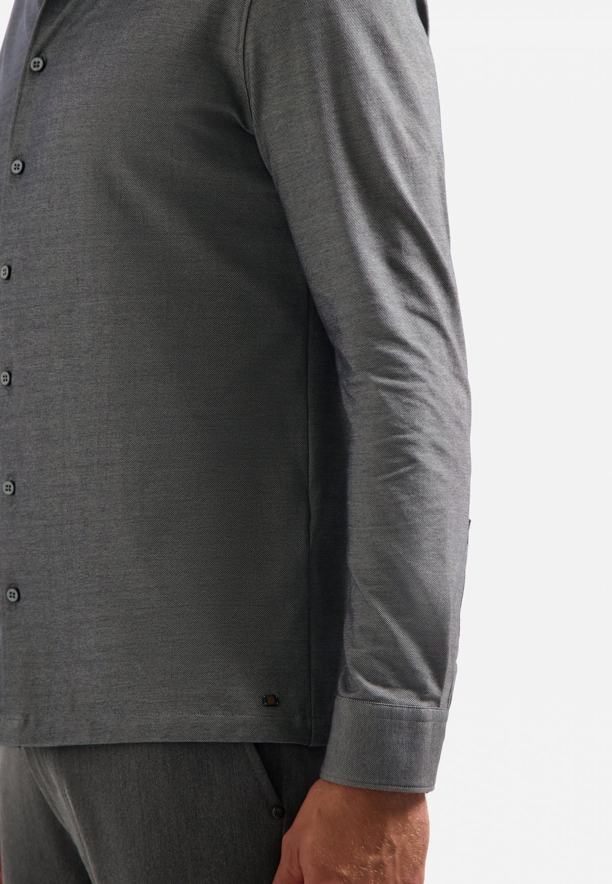 Melange jersey shirt | Dark Grey