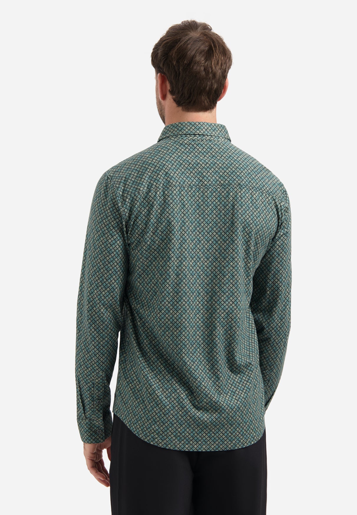 Jersey printed shirt | Dark Steel