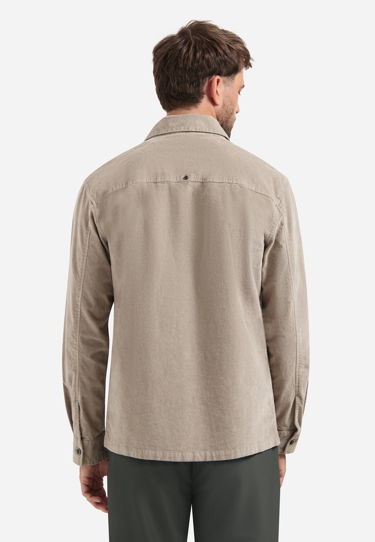 Twill Overshirt | Clay