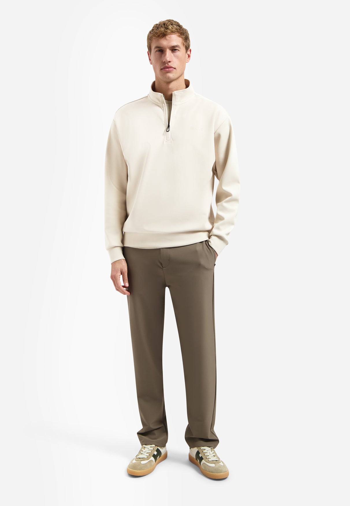 Half-zip sweater | Desert
