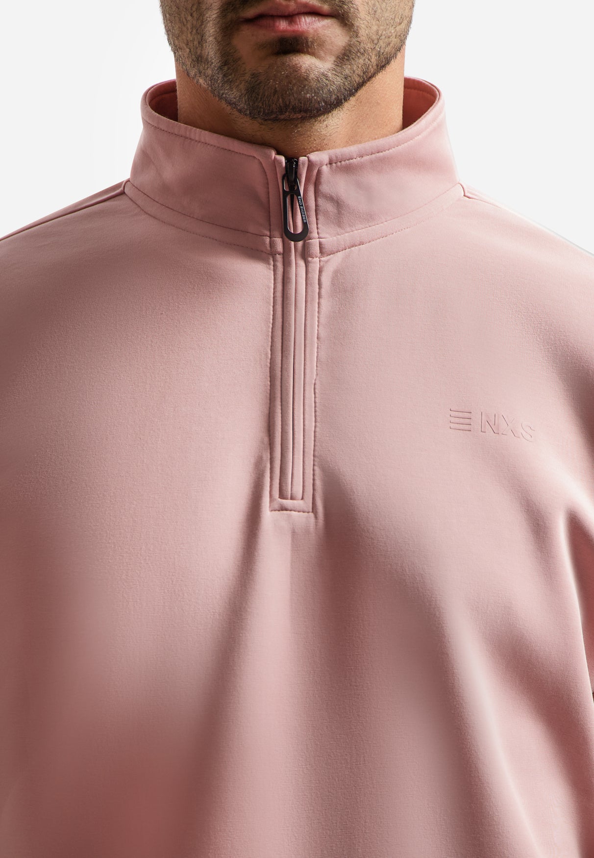 Half-zip sweater | Light Mauve