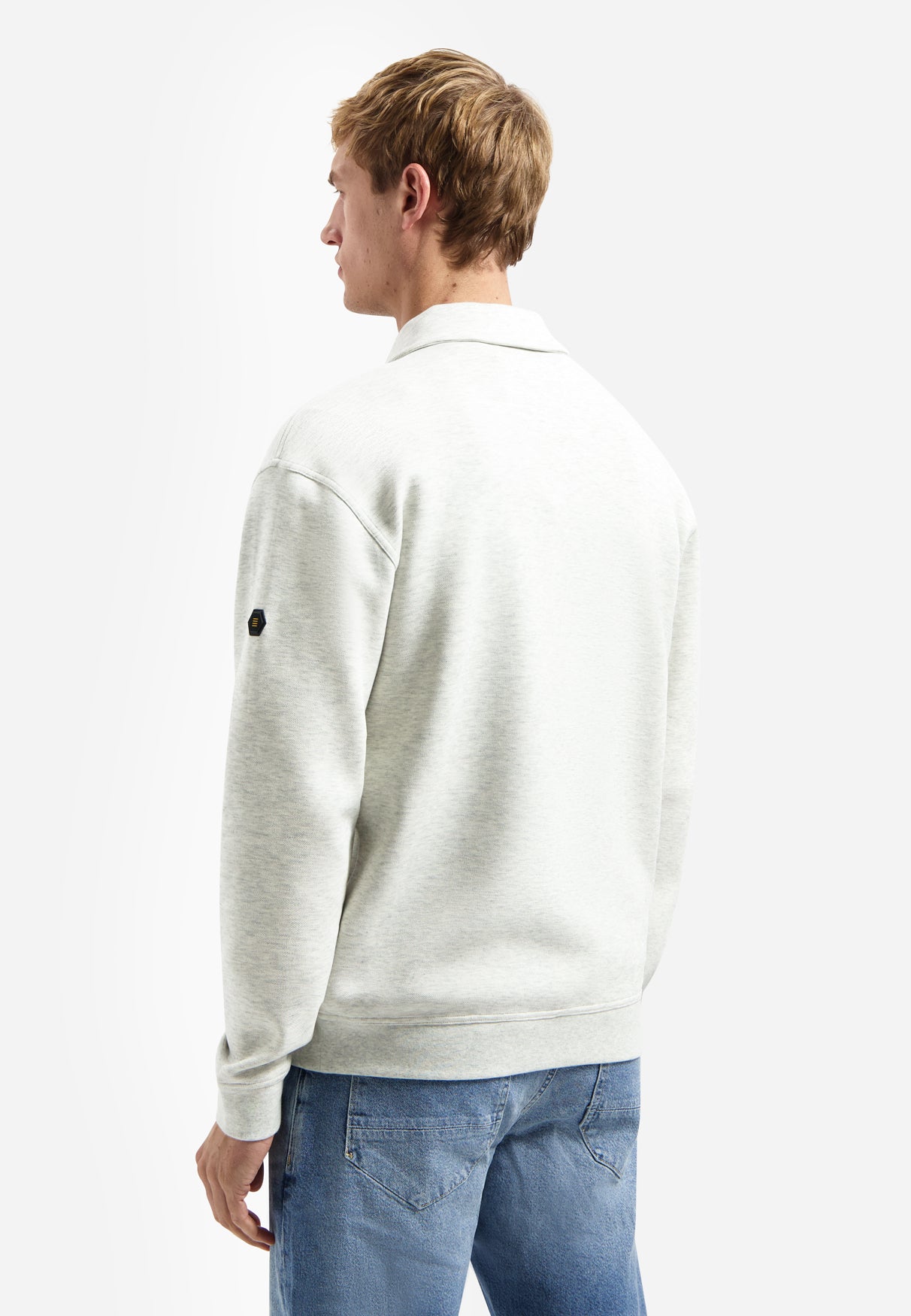 Polo sweater with half-zip | Kit Melange