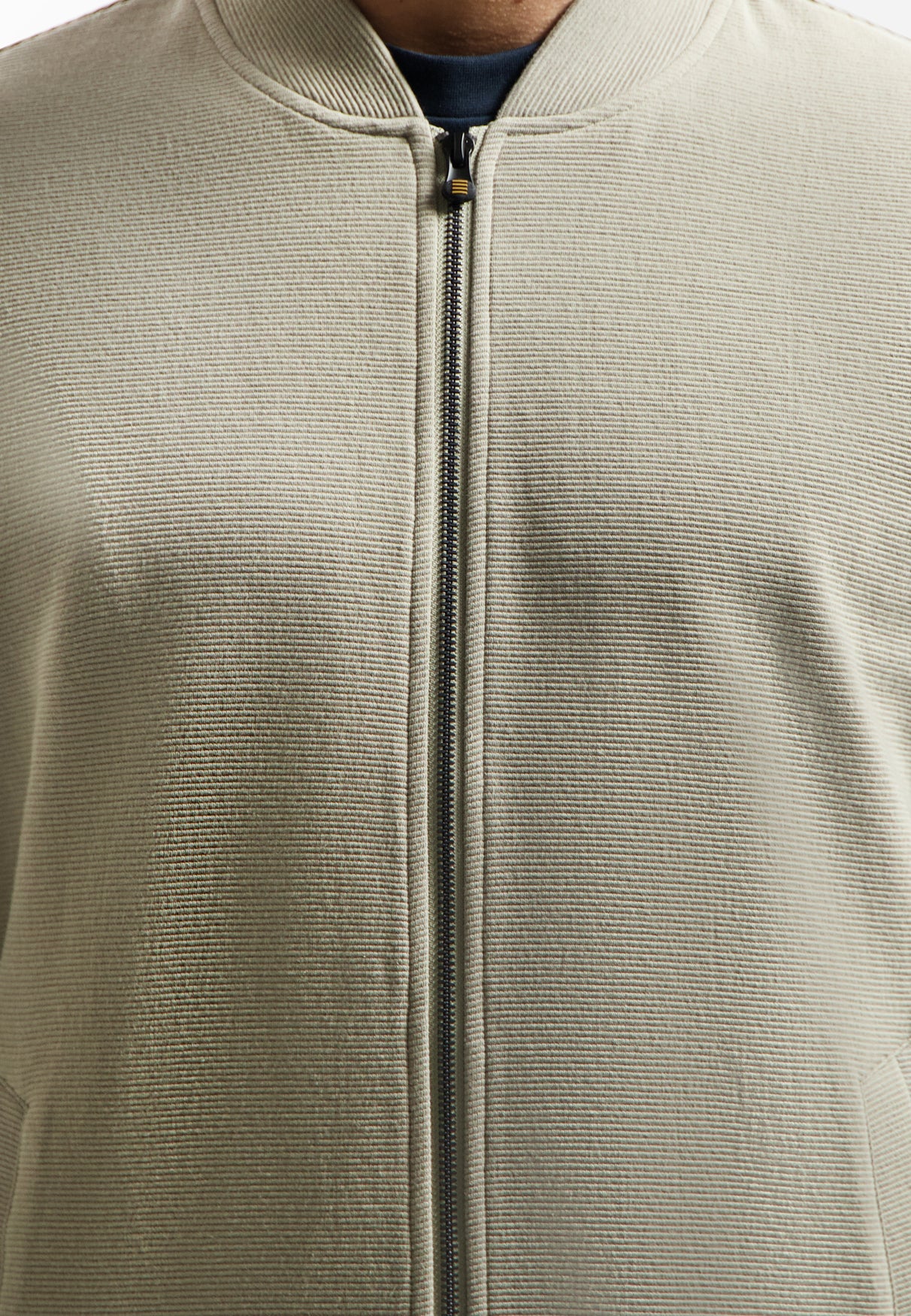 Textured sweatshirt | Taupe