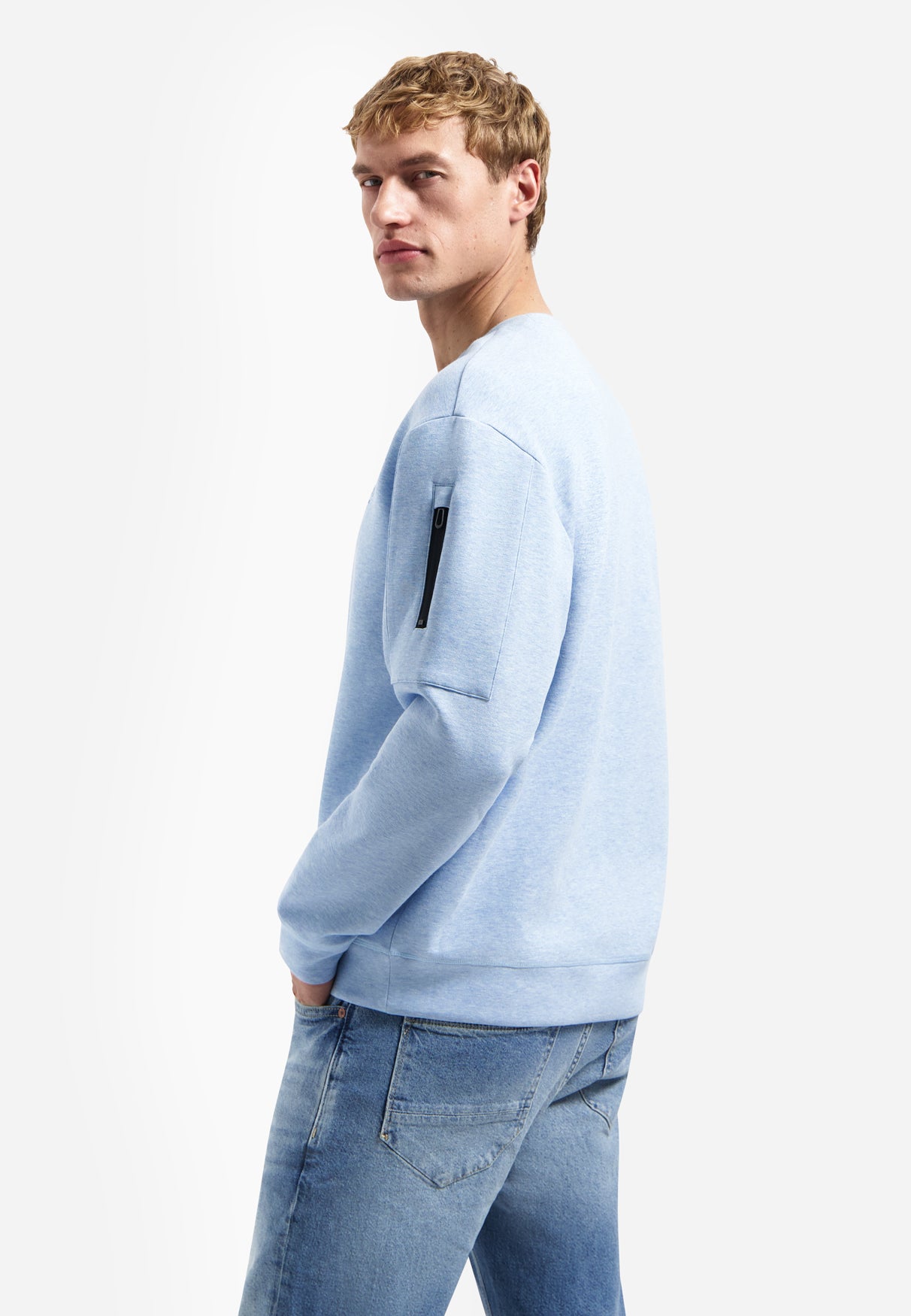 Mélange sweater | Blue