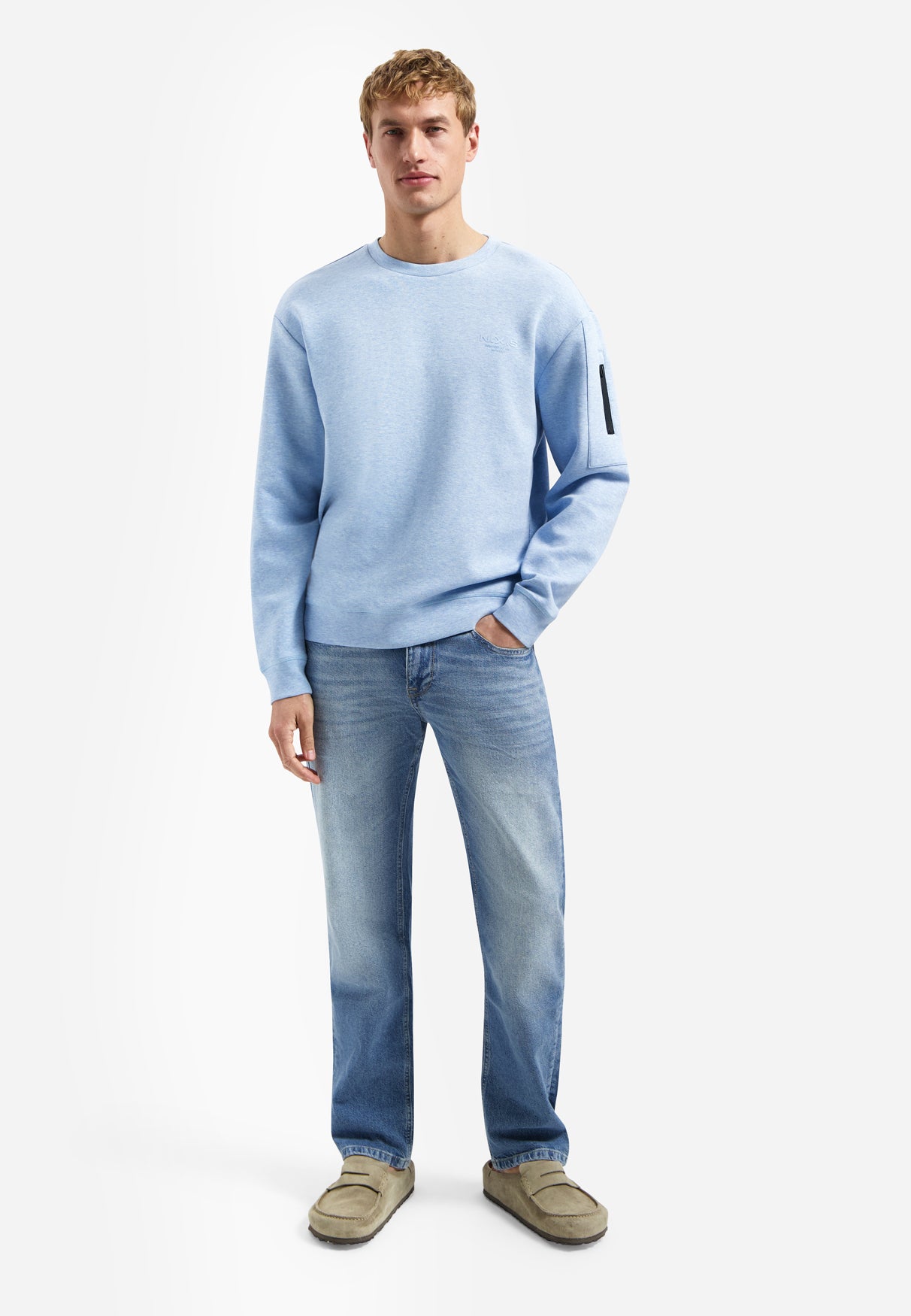 Mélange sweater | Blue