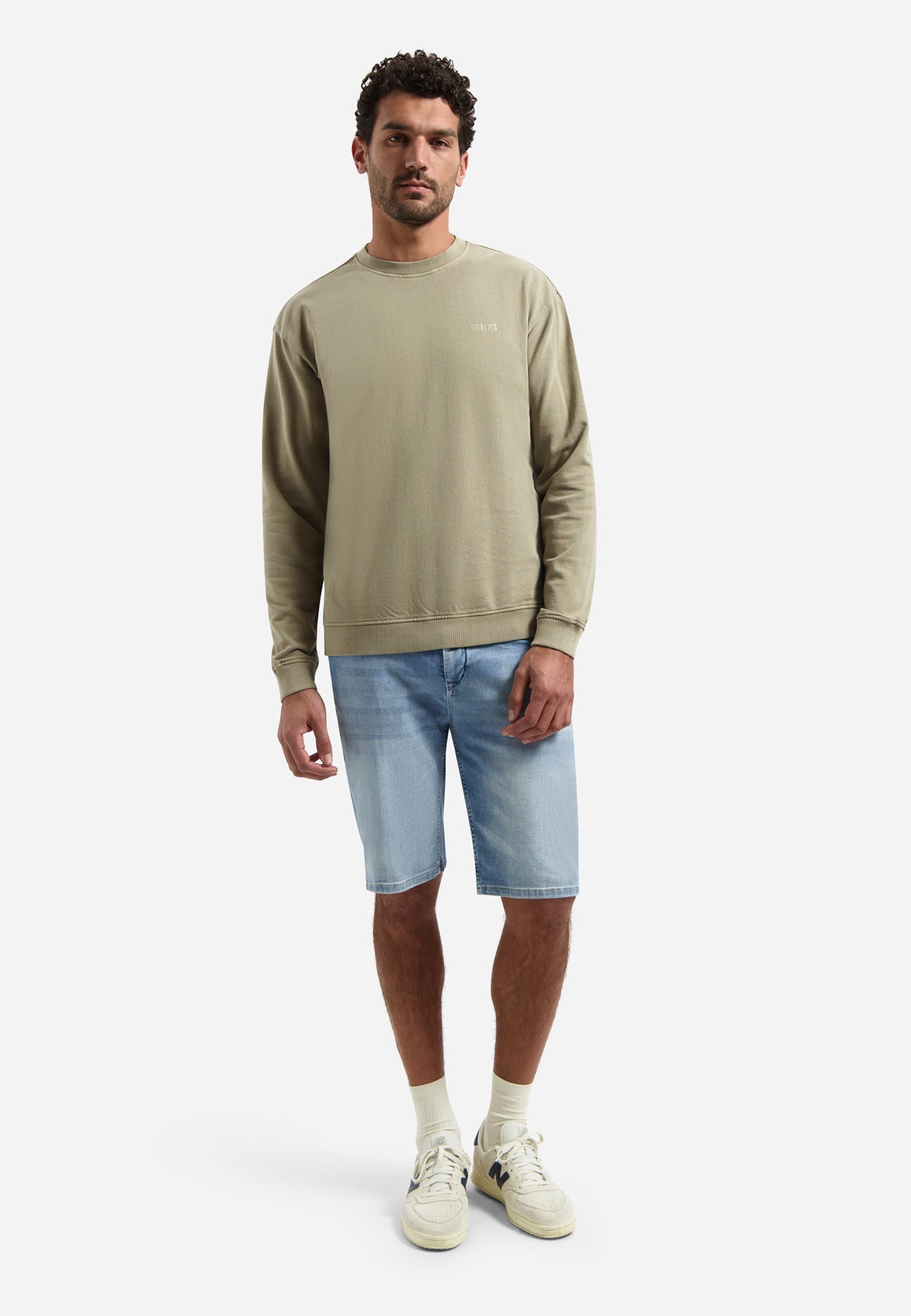 Garment-dyed sweater | Taupe