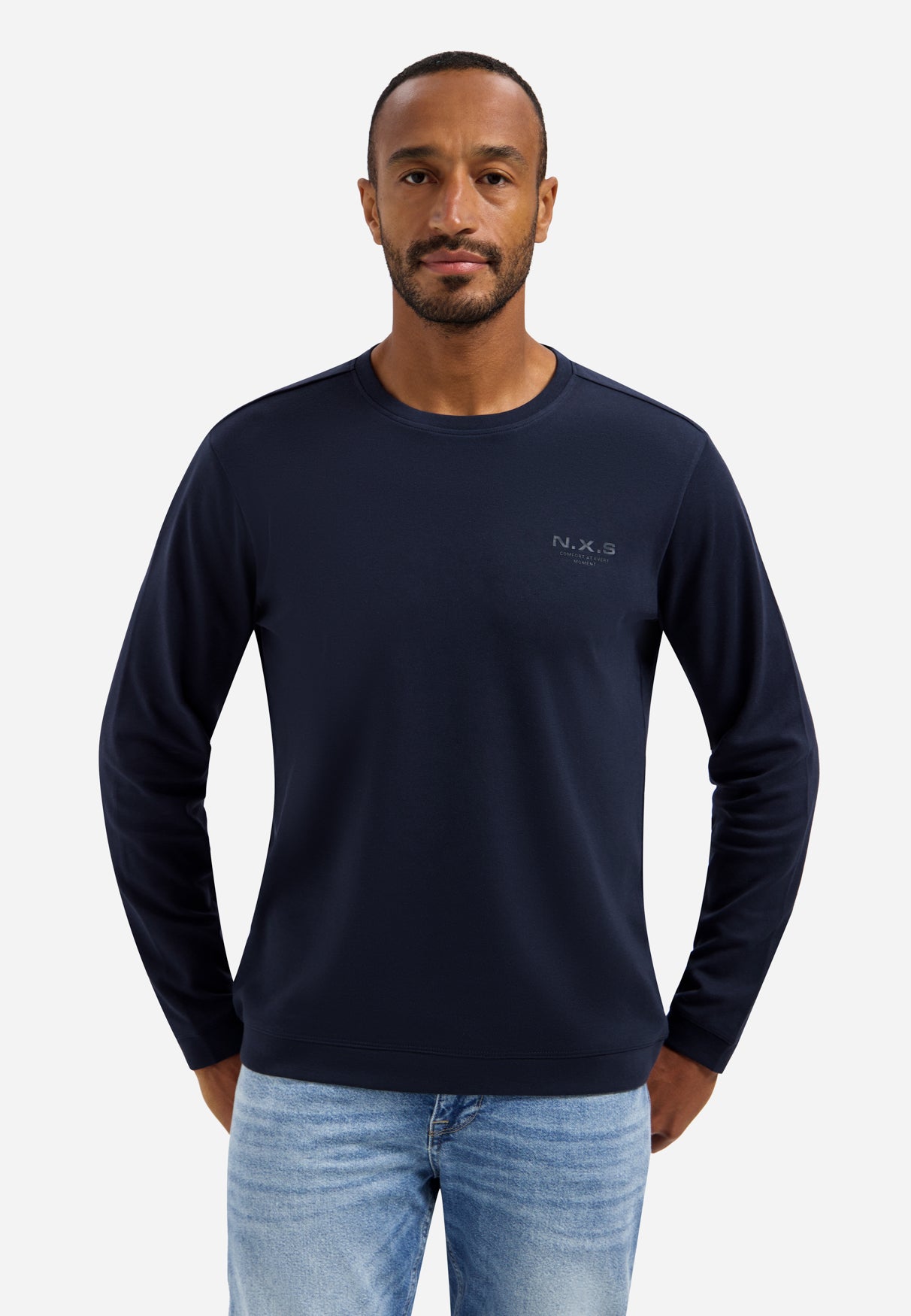 Interlock long-sleeved T-shirt | Night