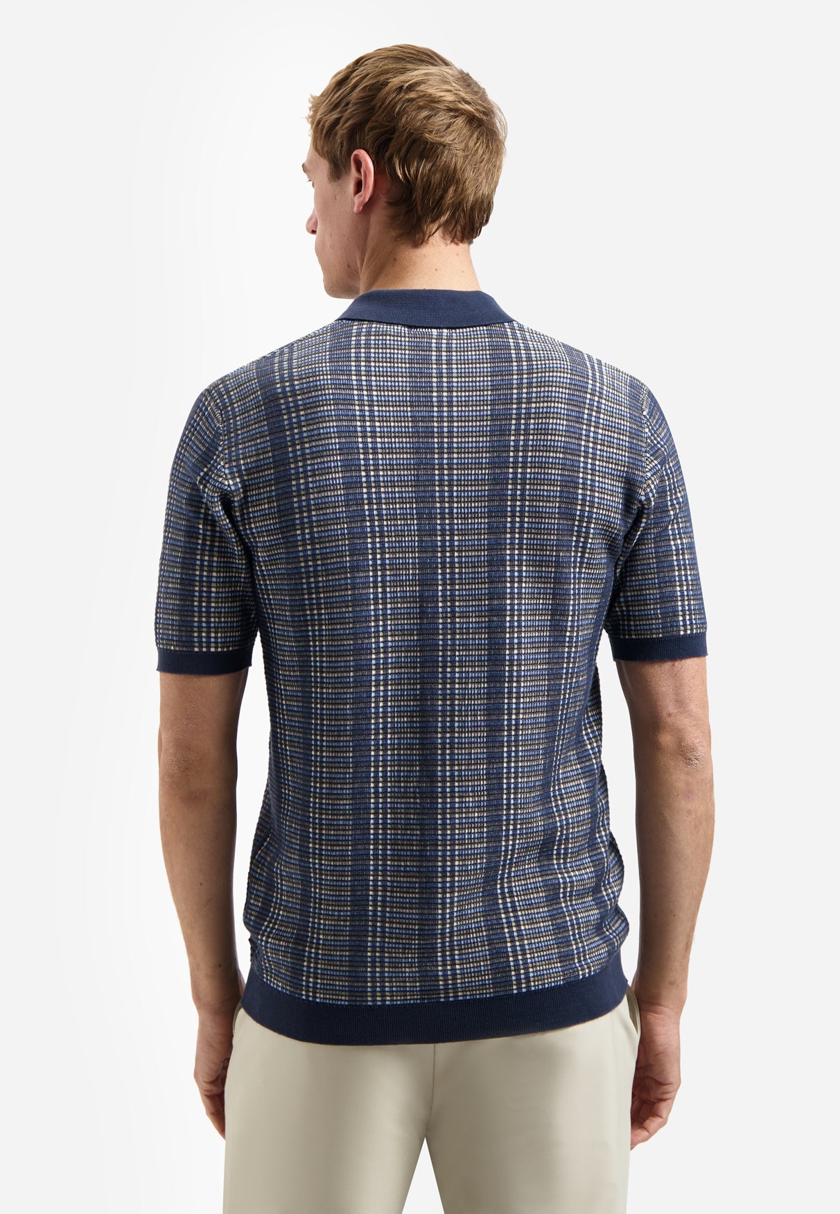 Knitted polo shirt | Night