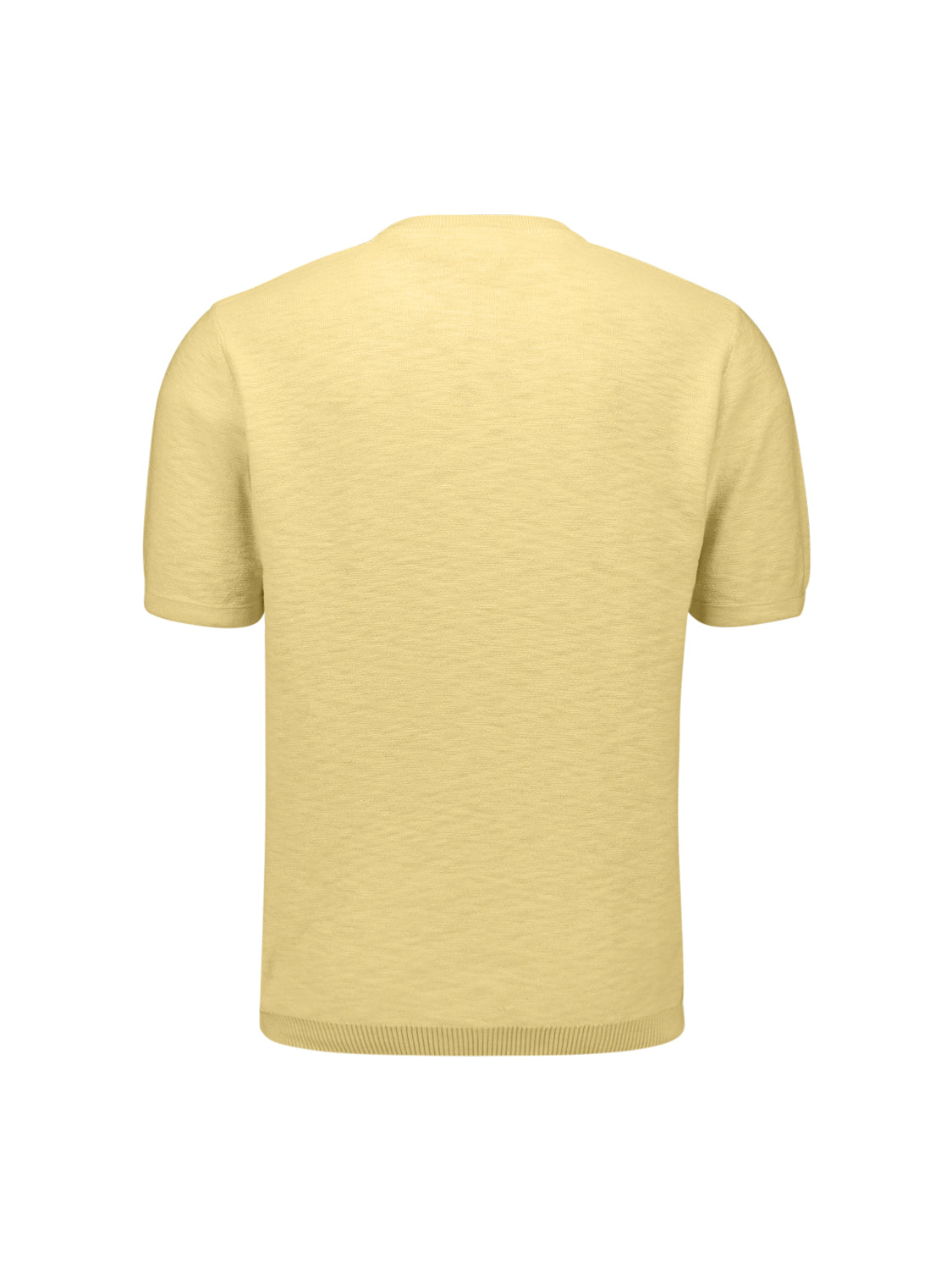 Knitted slub T-shirt | Yellow
