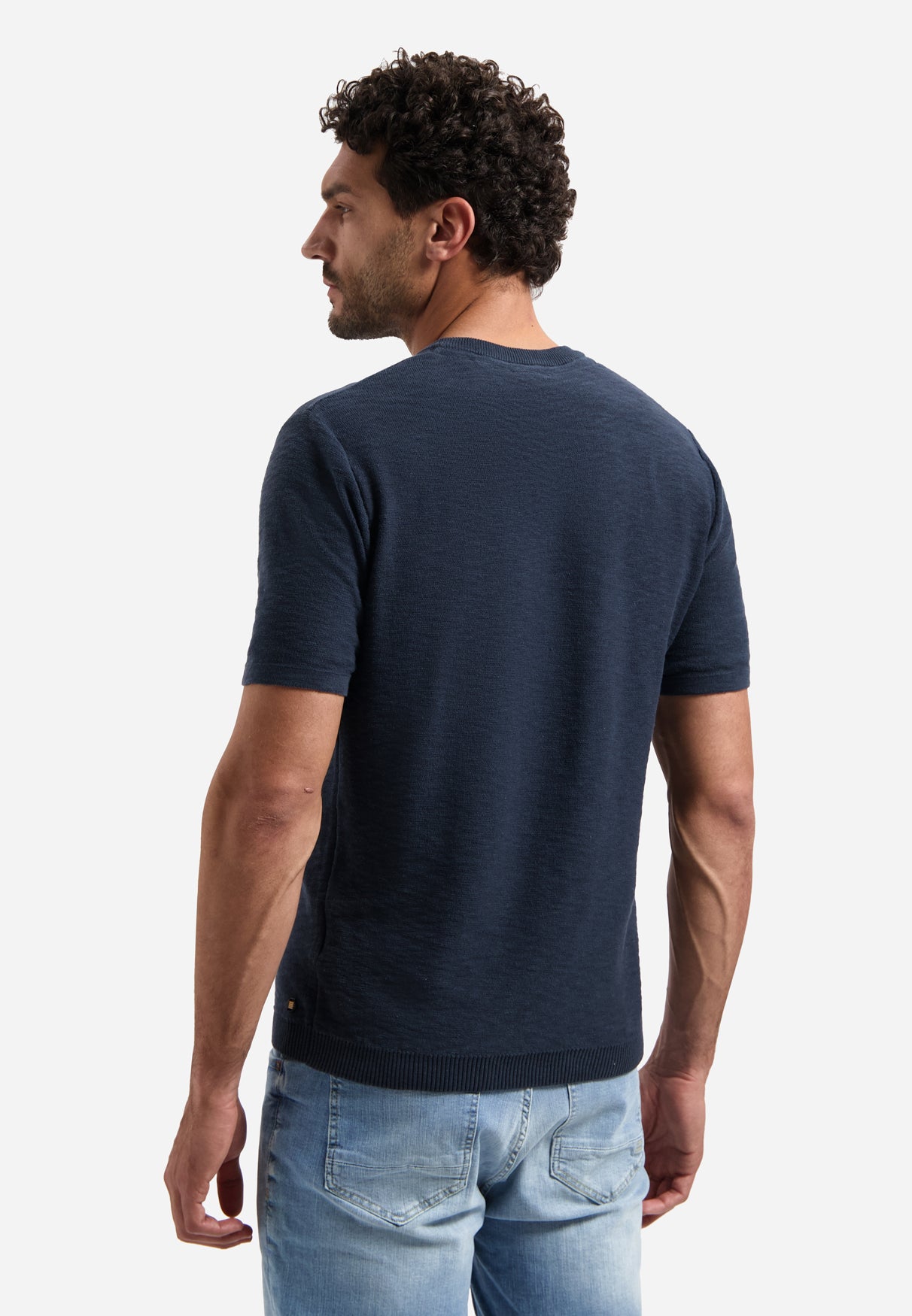 Knitted slub T-shirt | Night