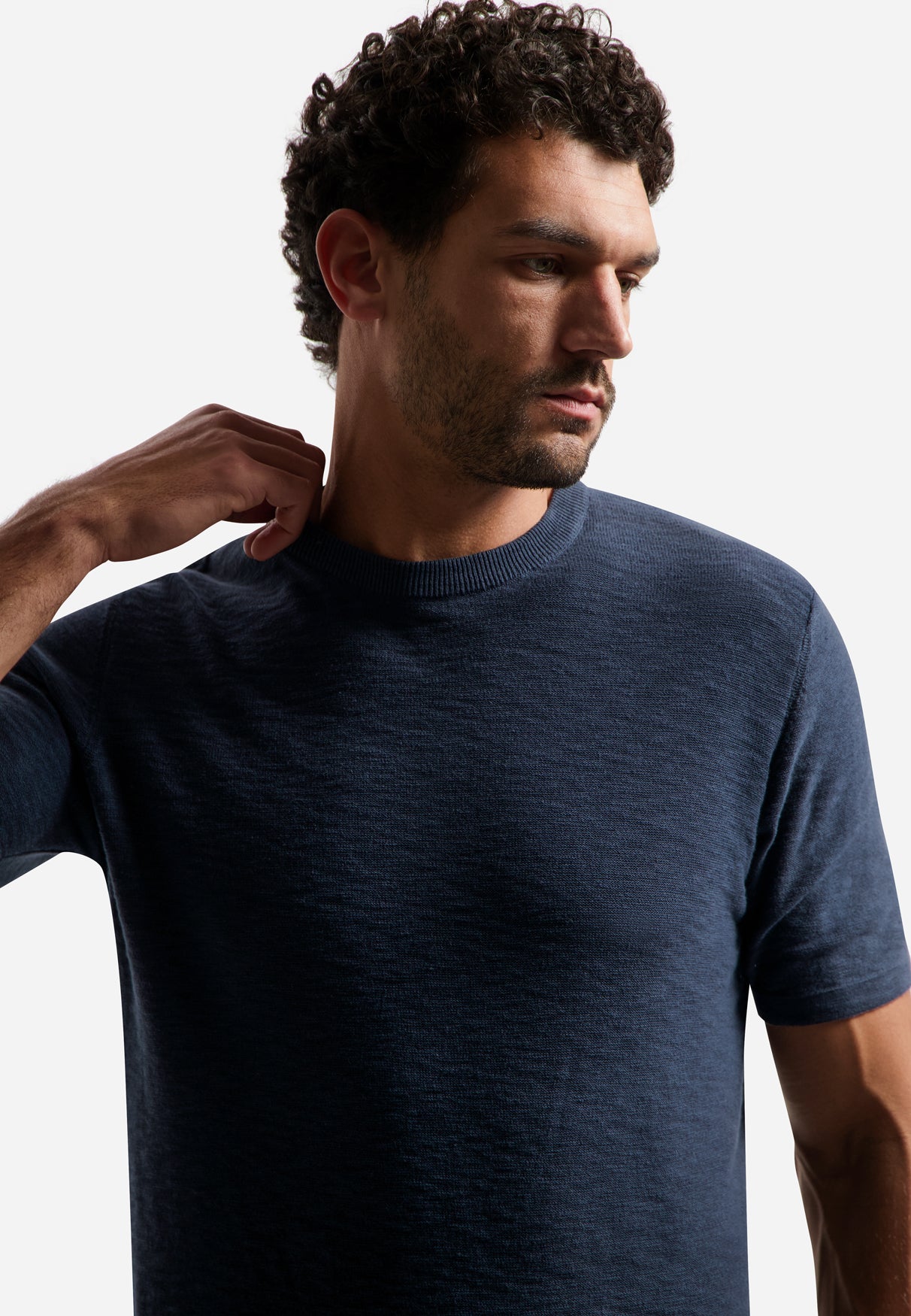 Knitted slub T-shirt | Night