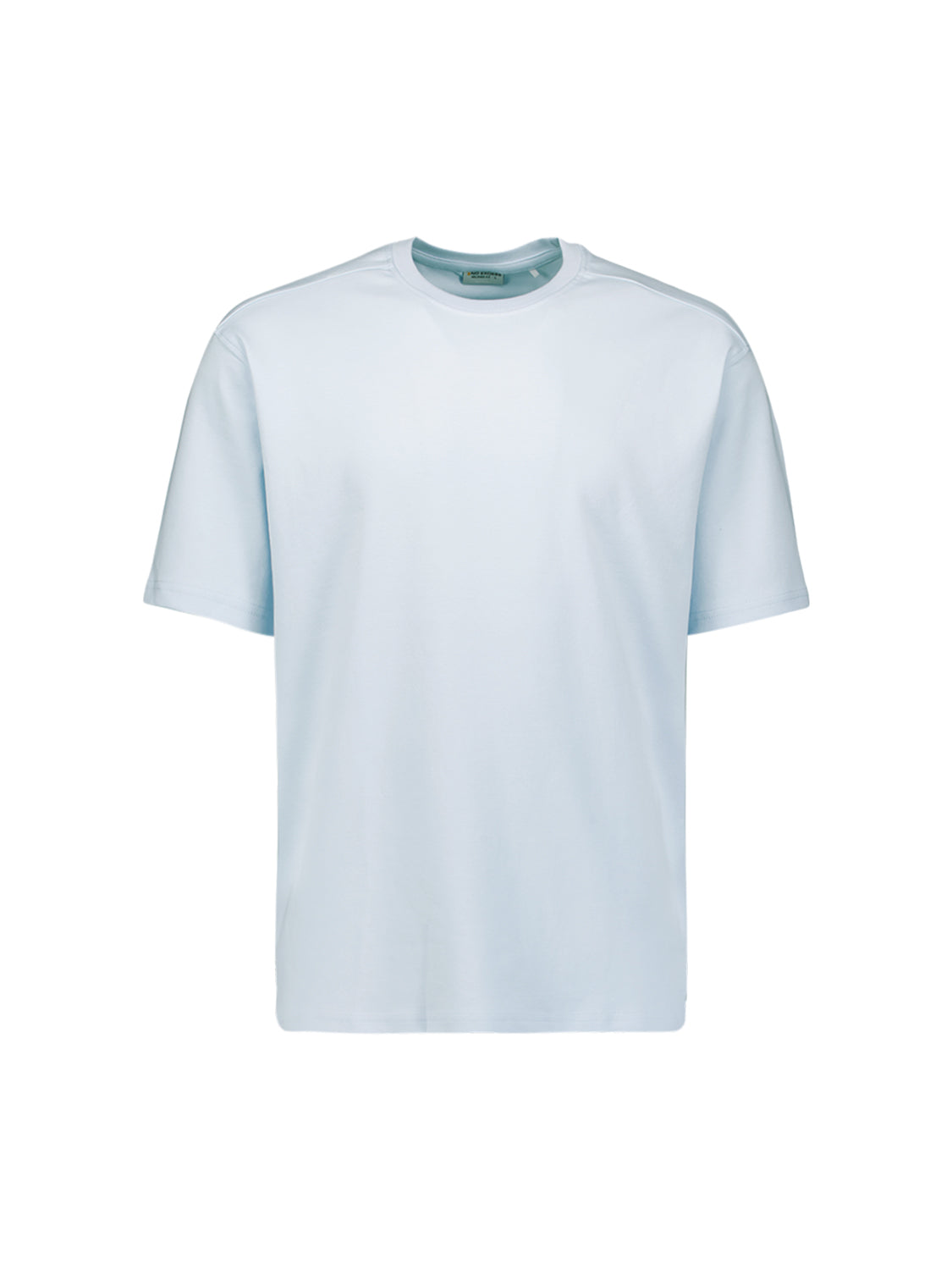 Interlock T-shirt with round neck. | Sky
