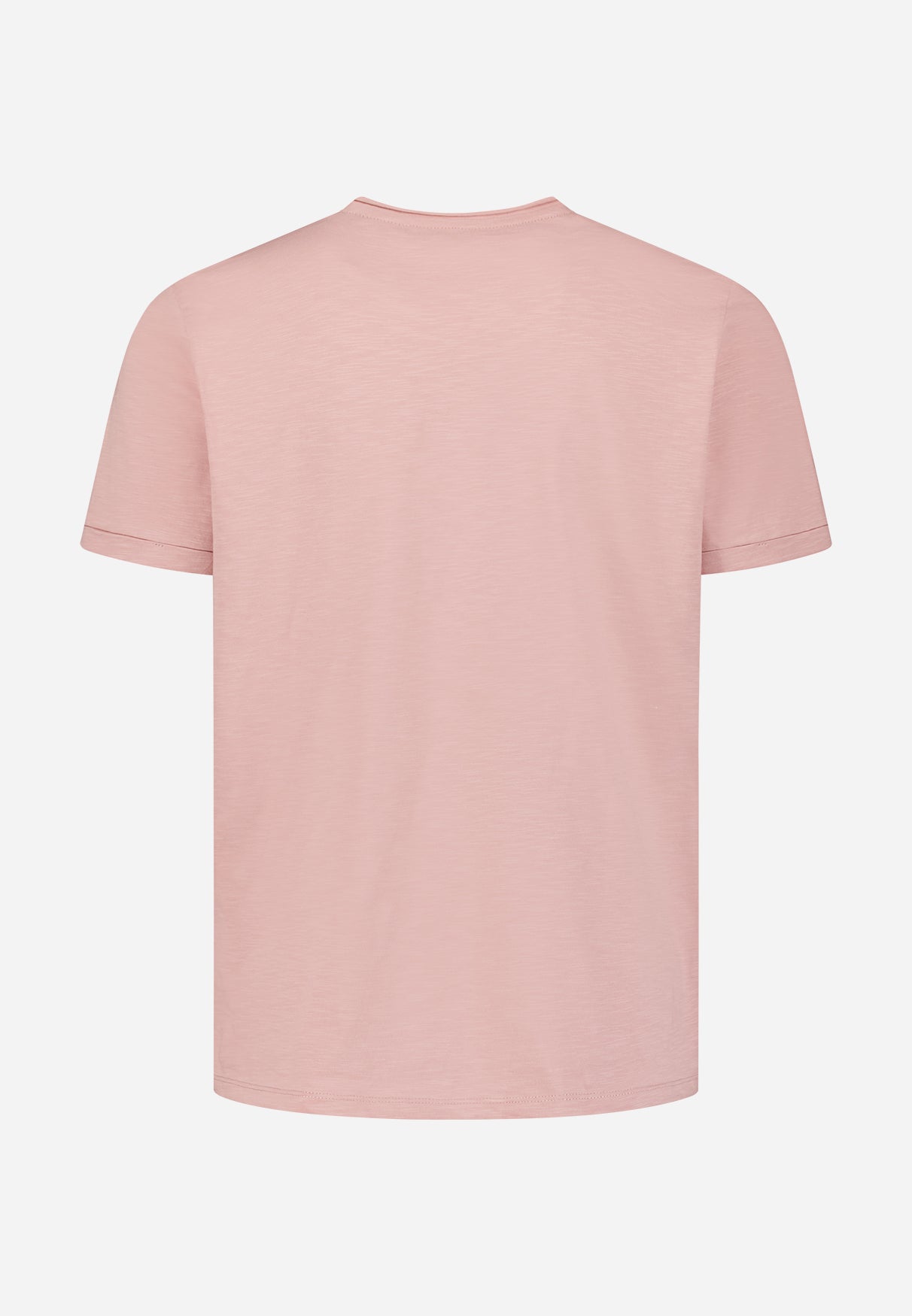 Slub T-shirt with round neck | Light Mauve
