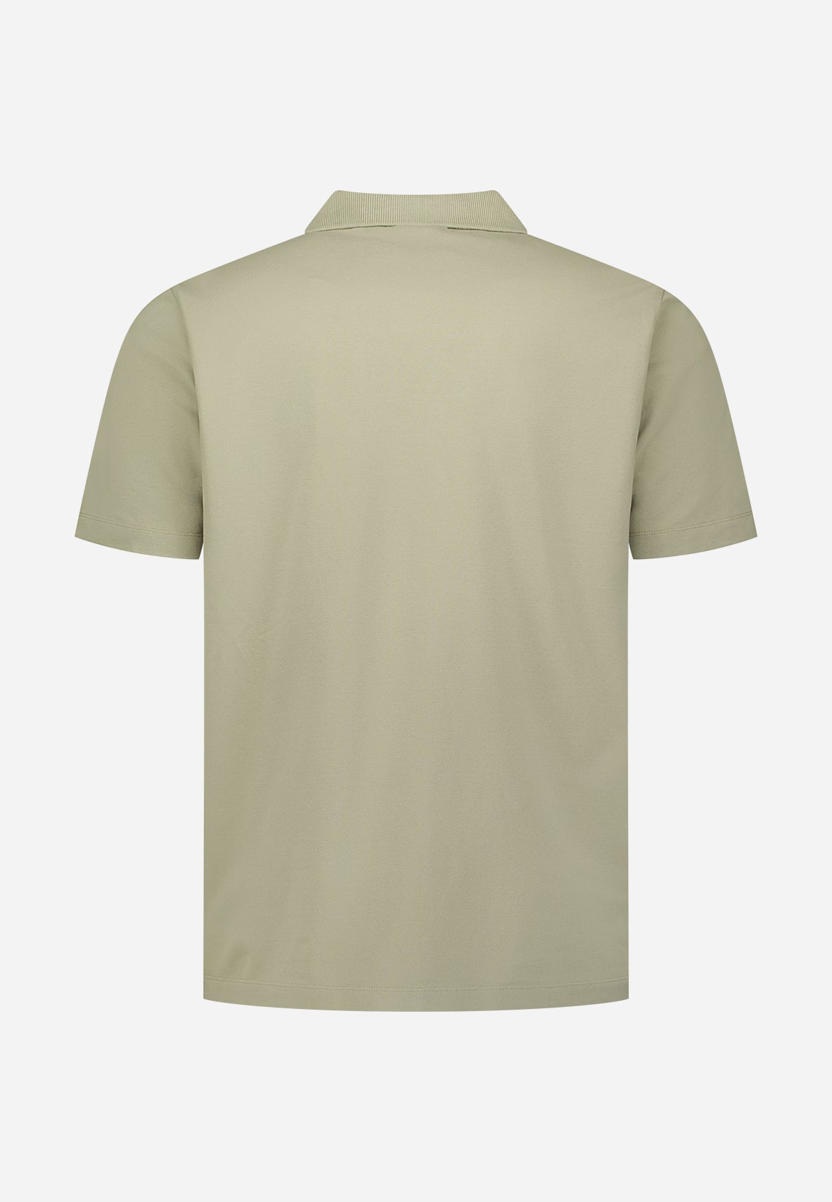 Basic polo shirt with V-neck | Taupe