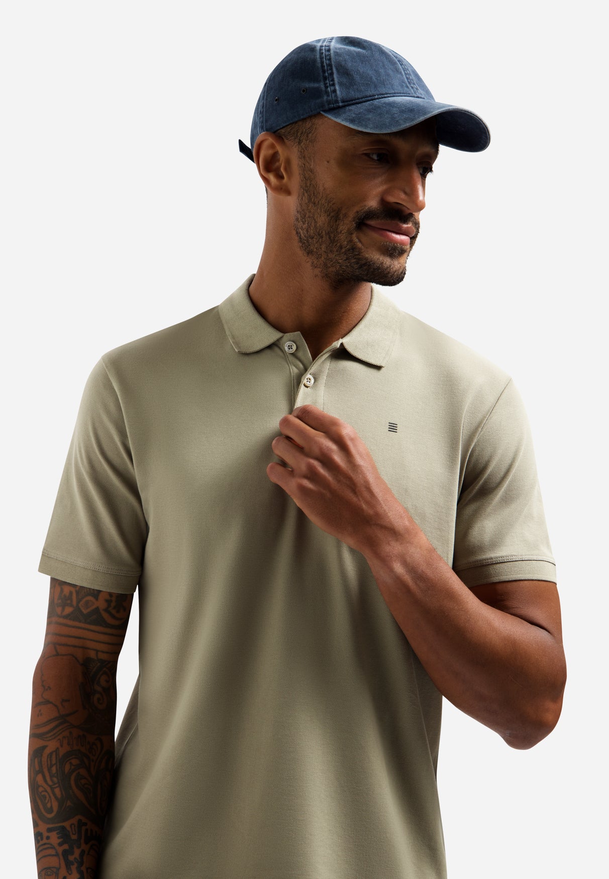 Basic polo shirt | Taupe