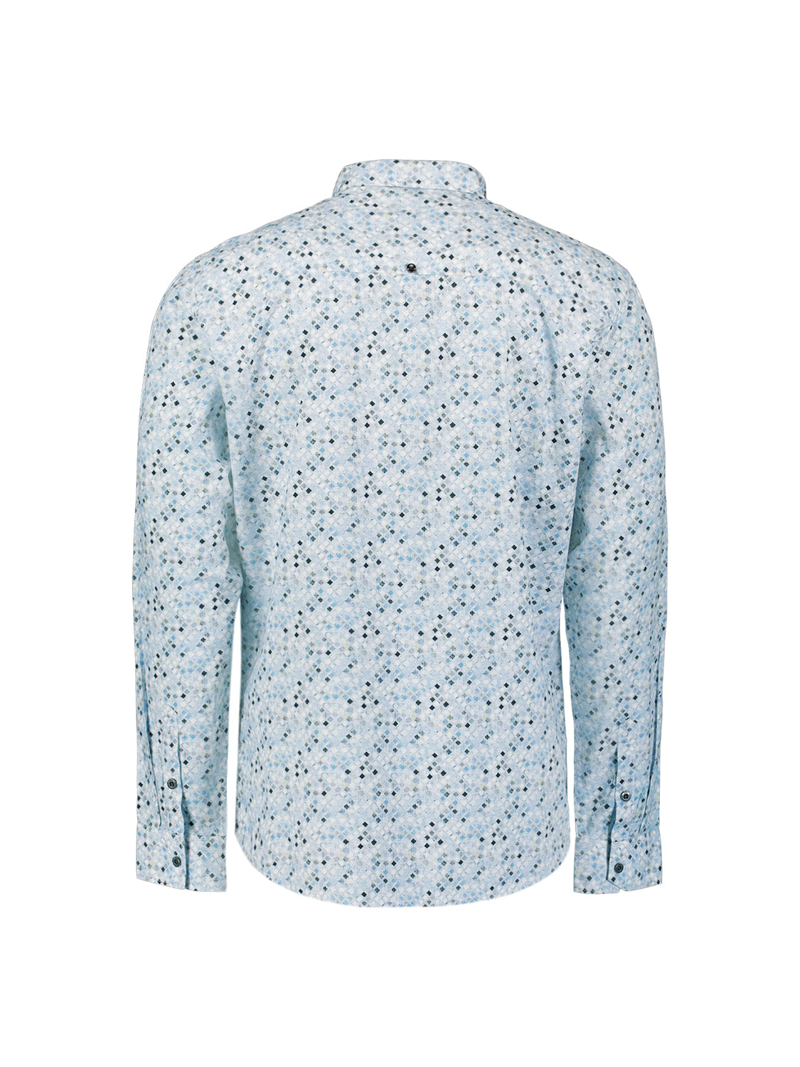 Shirt with microprint | Blue