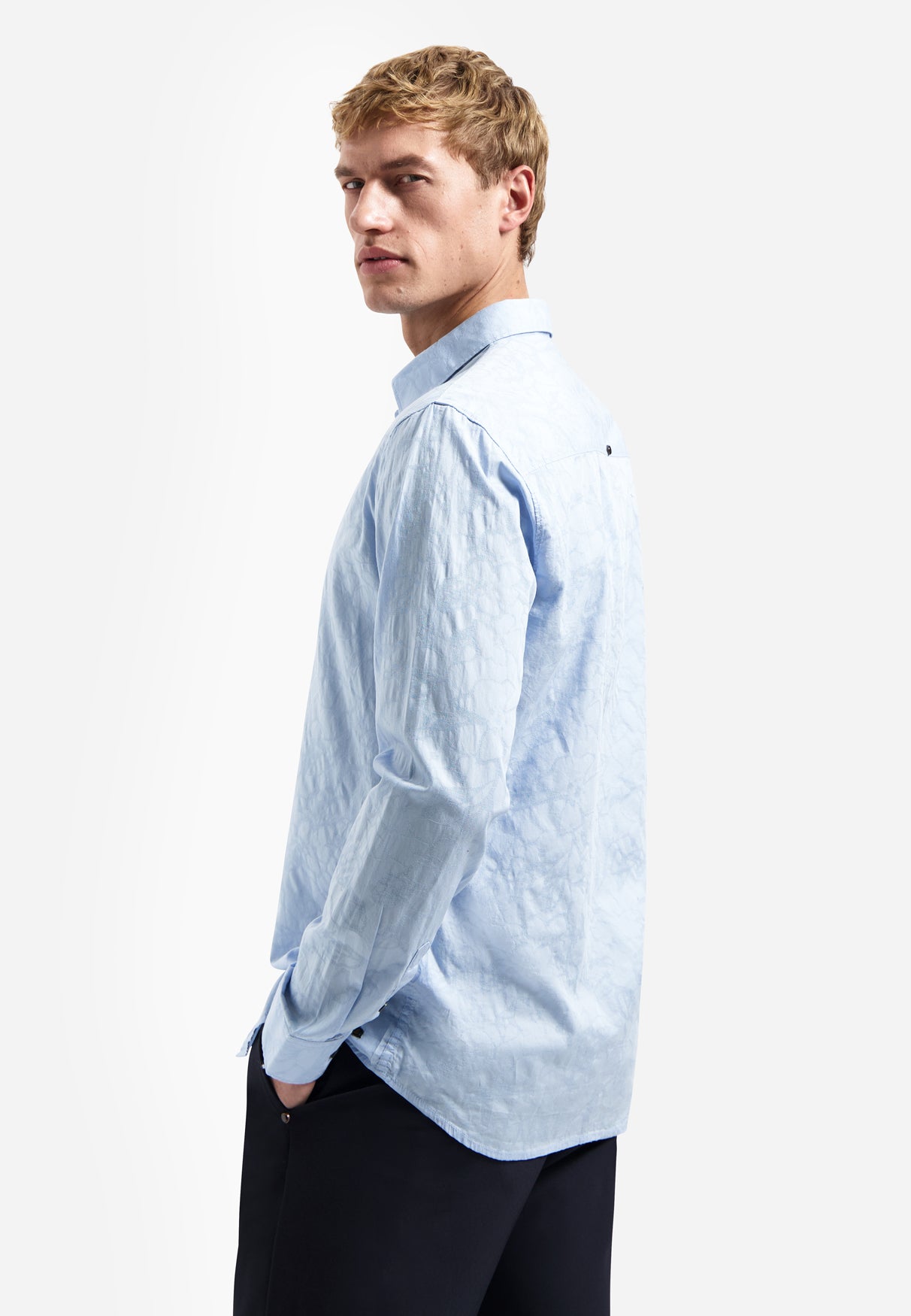 Jacquard shirt | Blue