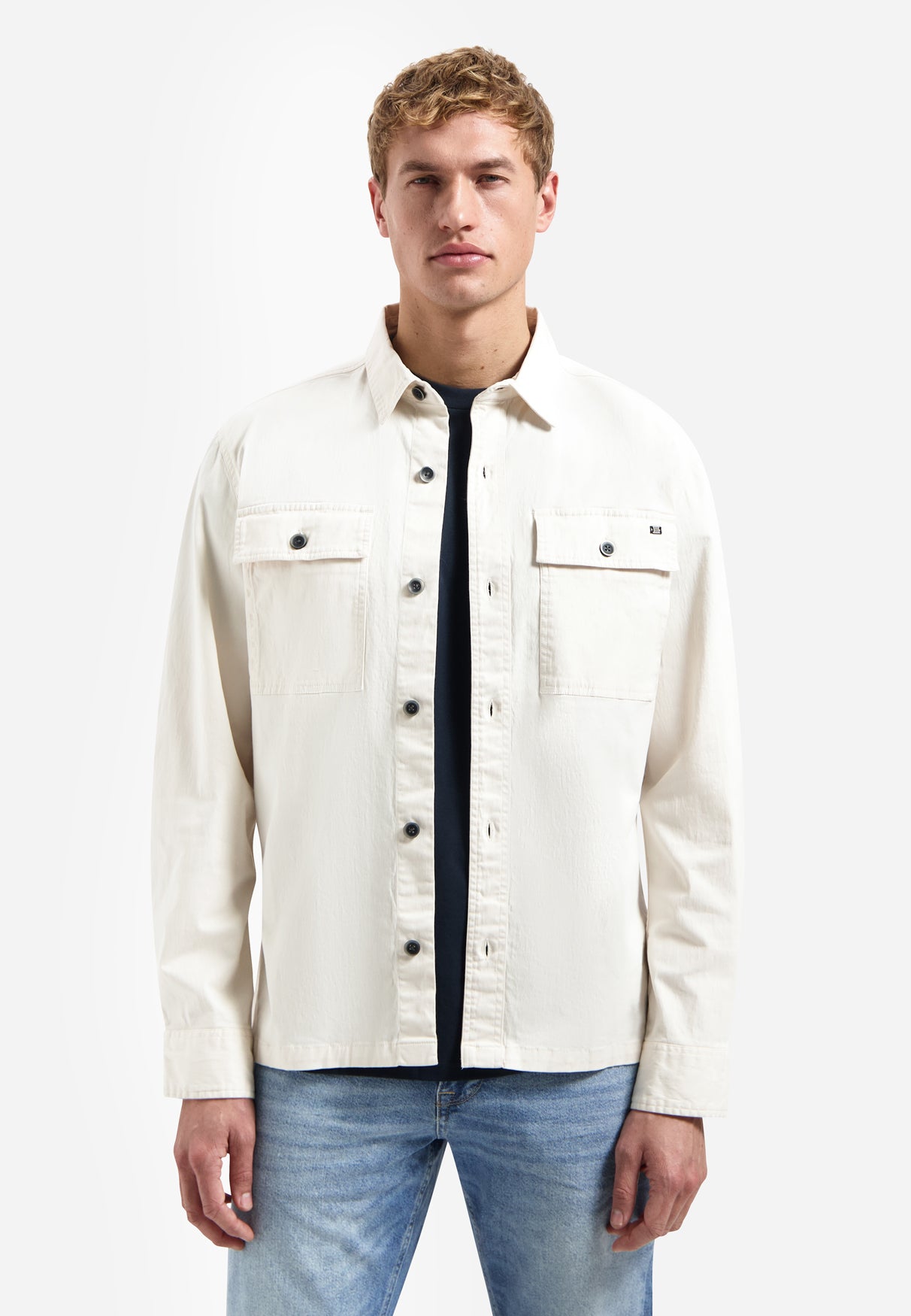 Twill stretch overshirt | Kit